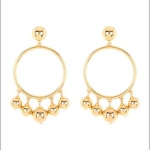 NWT Kate Spade Bauble Ball Drop hoop earrings